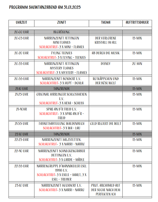 Programm
