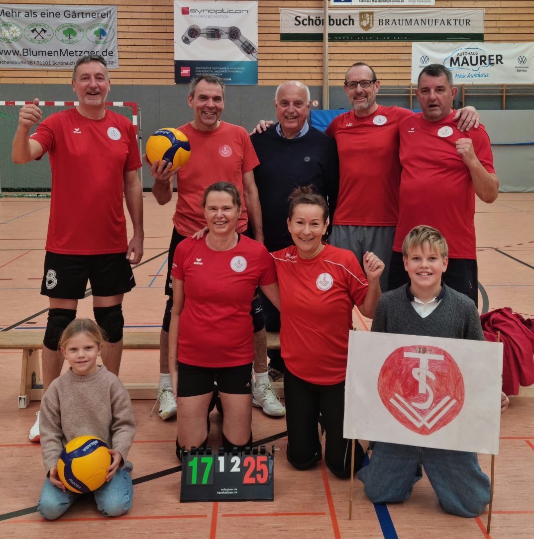 TSV Waldenbuch 2 Mixed-Mannschaft mit Fans in Schönaich