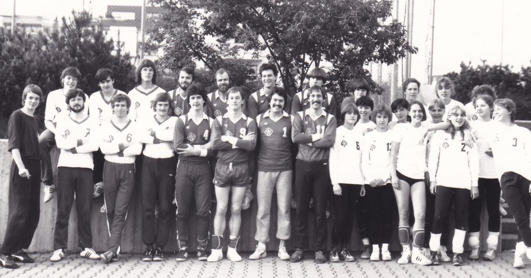Mitglieder der Volleyballabteilung von 1978