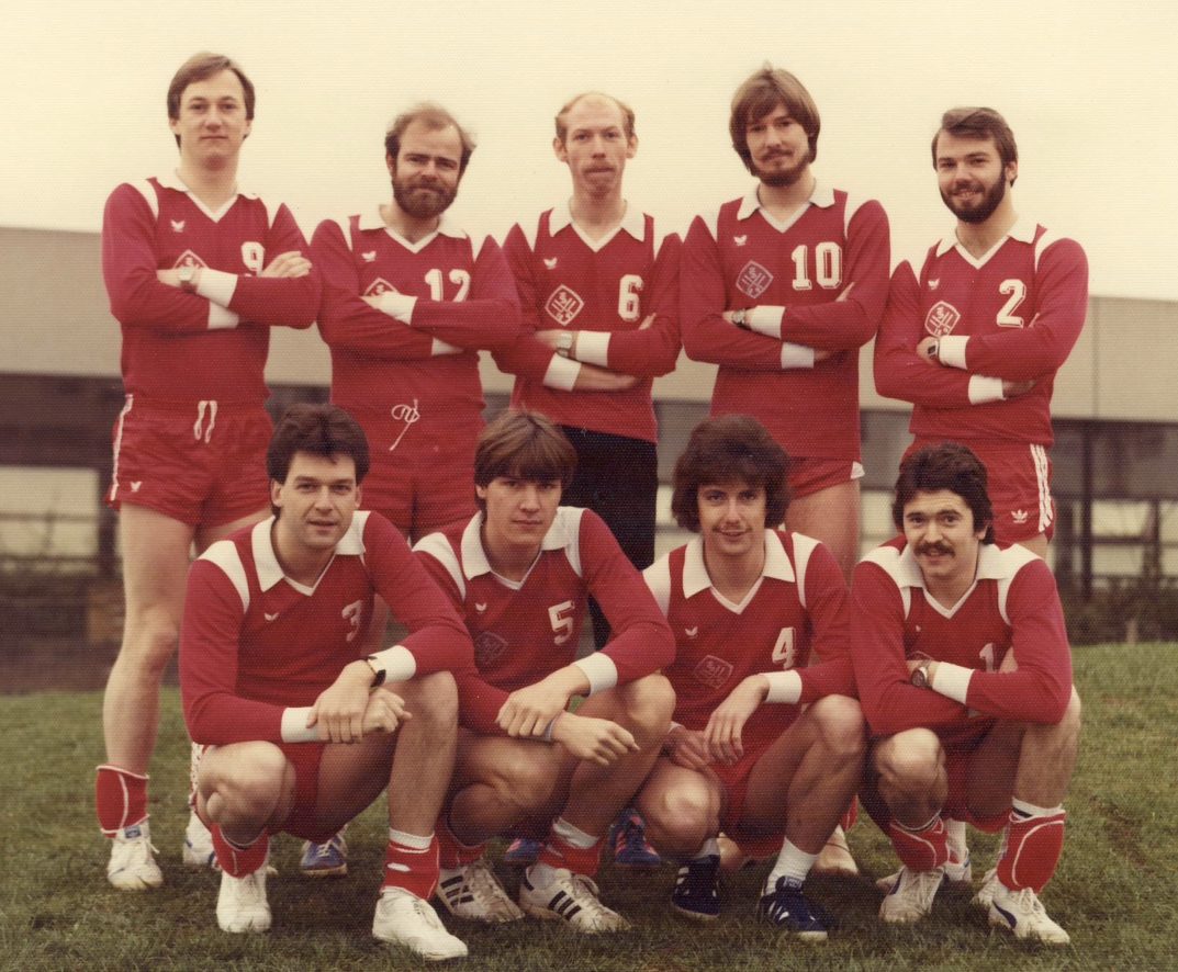 Die Volleyball-Herrenmannschaft von 1980